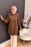 Ecmel tunik Kahverengi