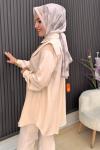 Ecmel tunik Krem
