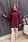 Simay tunik Bordo