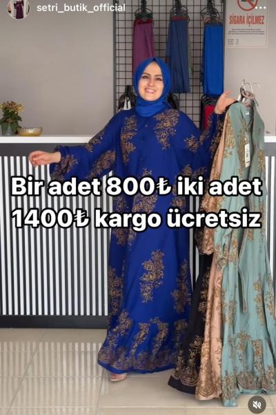 Etnik elbise siyah